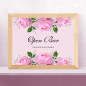 Frassensroze rozen, open balk poster
