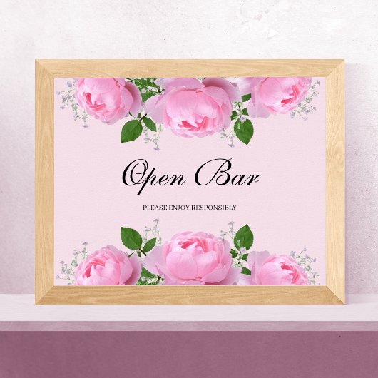 Frassensroze rozen, open balk poster