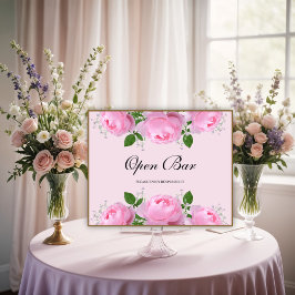 Frassensroze rozen, open balk poster