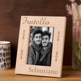 Fratello - Italiaanse Broer - Gepersonaliseerd Gegraveerde Lijstjes
