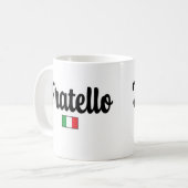 Fratello Italian Flag Mug - Italian Brother Gift Koffiemok (Voorkant links)