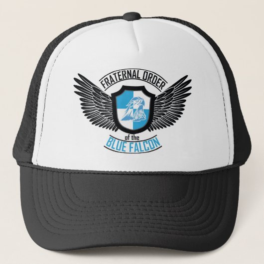 Fraterale orde van de Blauwe valk, Blauwe valk Trucker Pet (Voorkant)