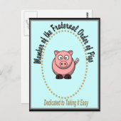 Fraterale orde van varkens briefkaart (Voorkant / Achterkant)