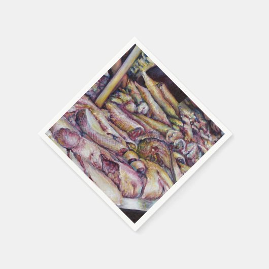 Fraterij met verse vis servetten (Hoek)