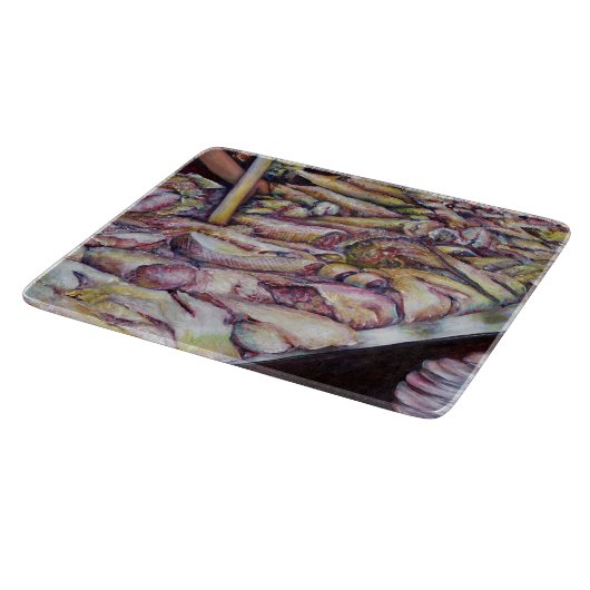 Fraterij met verse vis snijplank (Hoek)