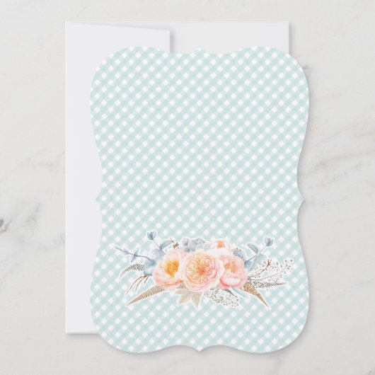 Fraternal Boy Girl Twins Genderless Baby shower Kaart (Achterkant)