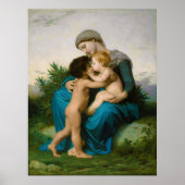 Fraternal Love van William Adolphe Bouguereau Poster (Voorkant)