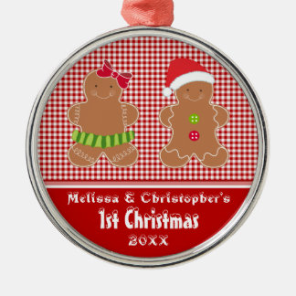 Fraternal Twins Baby's First Kerstversiering Metalen Ornament