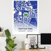 Fratton Park Poster, de thuisbasis van Portsmouth  Poster (Thuiskantoor)