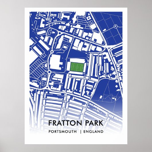 Fratton Park Poster, de thuisbasis van Portsmouth  Poster (Voorkant)