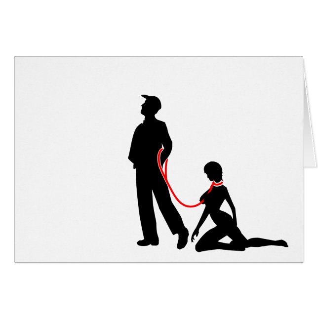 Frau ein der Leine - Böse Männer (Voorkant Horizontaal)