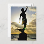 Frau in der Sonne Briefkaart (Voorkant / Achterkant)