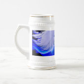 Frau mit Delphinen im Mondschein Bierpul (Links)