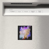 Frau mit Pferd Magneet (Insitu (Vaatwasser))