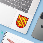 Fraubrunnen district coat of arms, Switzerland Sticker (Laptop met iPhone)
