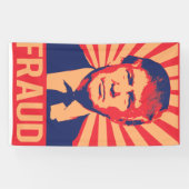 Fraud Donald Trump - Spandoek (Horizontaal)