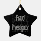 Fraud Investigation Extraordinaire Keramisch Ornament (Voorkant)