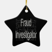 Fraud Investigation Extraordinaire Keramisch Ornament (Achterkant)