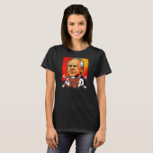 Fraud King Tim Walz Pop Art T-shirt (Voorkant volledig)