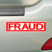 Fraud Stamp Bumpersticker (Op auto)