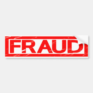 Fraud Stamp Bumpersticker