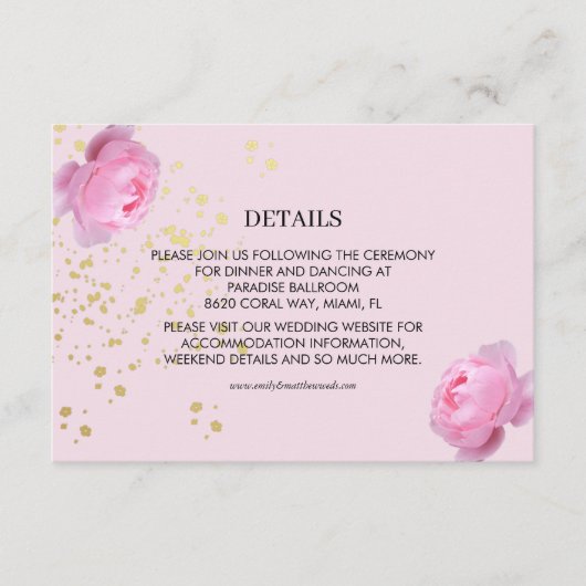 Fraude Roses Weddenschap Versluitingskaart Informatiekaartje (Voorkant)