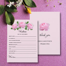 Fraude Roses Wedding Well Wishes Advieskaart