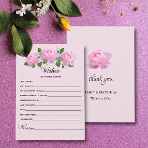 Fraude Roses Wedding Well Wishes Advieskaart