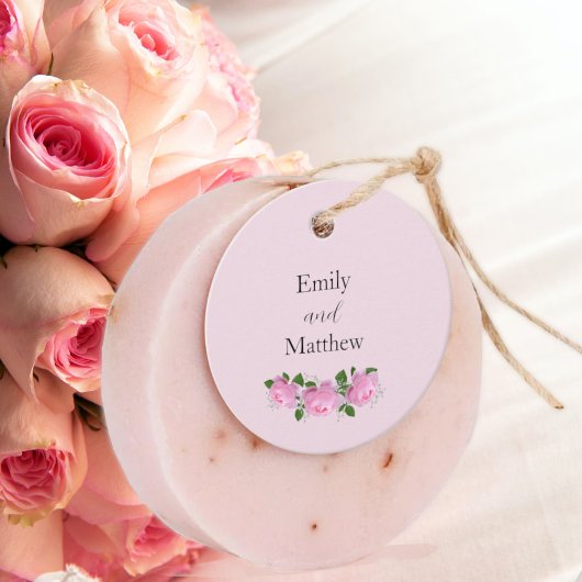 Fraude roze rozen, bruiloft bedankt, cadeautjes La Bedankjes Labels