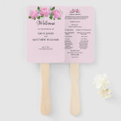 Fraude Rozen, weddenschap Handwaaier (Voorkant en achterkant)