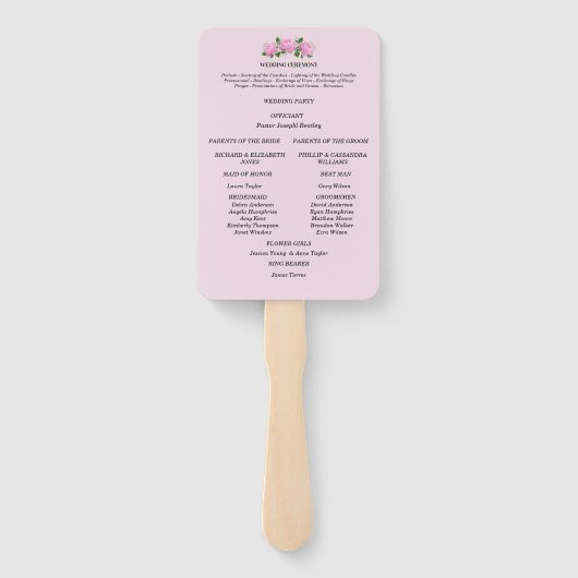 Fraude Rozen, weddenschap Handwaaier (Achterkant)