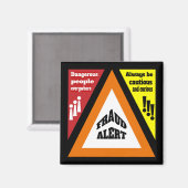 Fraudewaarschuwing Magneet (Voorkant / Achterkant)