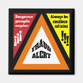 Fraudewaarschuwing Magneet (Voorkant)