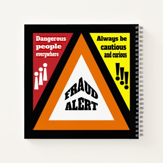 Fraudewaarschuwing Notitieboek (Achterkant)