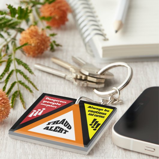 Fraudewaarschuwing Sleutelhanger (Voorkant Rechts)