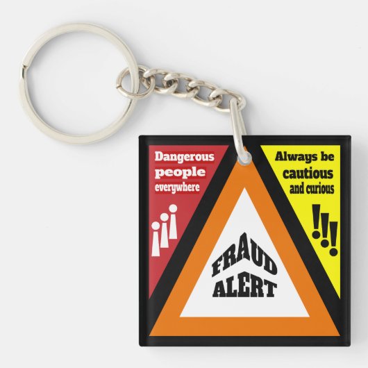 Fraudewaarschuwing Sleutelhanger (Voorkant)