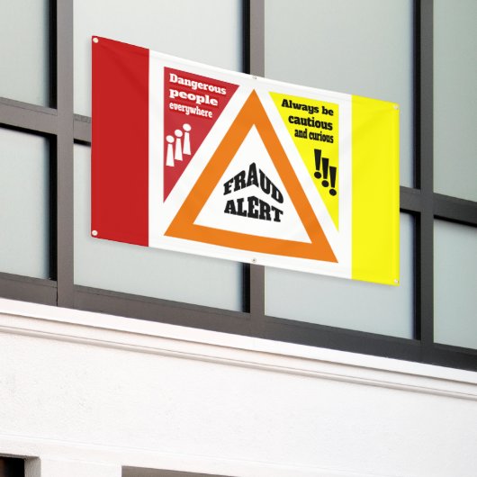 Fraudewaarschuwing Spandoek (Buitenkant Gebouw)