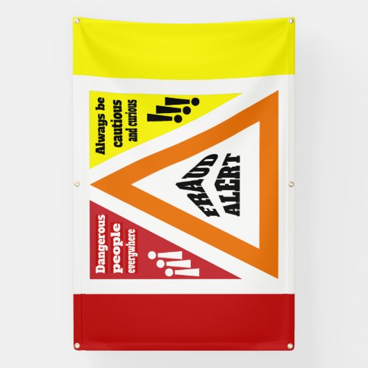 Fraudewaarschuwing Spandoek (Verticaal)