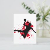 Frauenhandballbord Briefkaart (Staand voorkant)