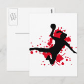 Frauenhandballbord Briefkaart (Voorkant / Achterkant)