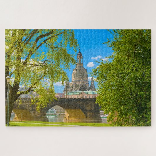 Frauenkirche Dresden Duitsland. Legpuzzel (Horizontaal)
