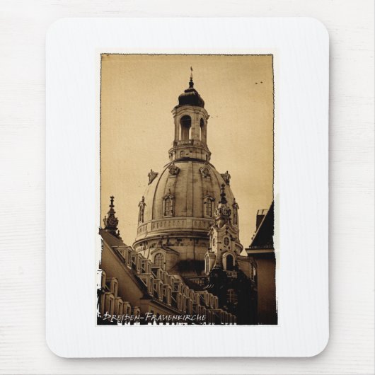 Frauenkirche Dresden - Vintage Muismat (Voorkant)
