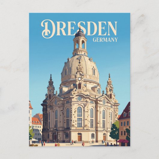 Frauenkirche Duitsland Briefkaart (Voorkant)
