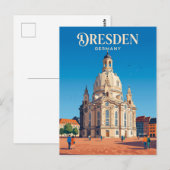Frauenkirche Duitsland Briefkaart (Voorkant / Achterkant)