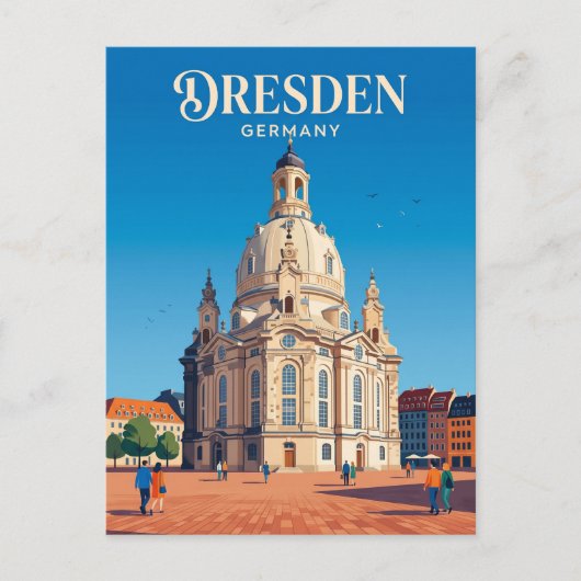 Frauenkirche Duitsland Briefkaart (Voorkant)