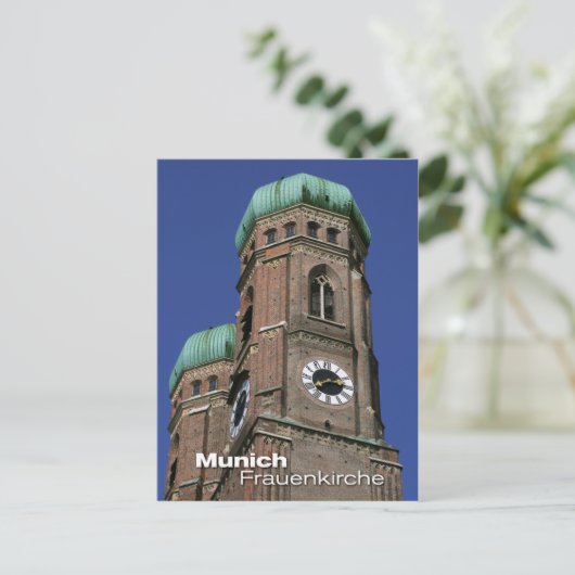 Frauenkirche in München, Beieren Briefkaart (Staand voorkant)