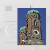 Frauenkirche in München, Beieren Briefkaart (Voorkant / Achterkant)