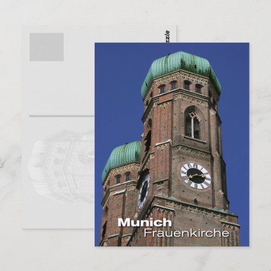 Frauenkirche in München, Beieren Briefkaart (Voorkant / Achterkant)