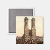 Frauenkirche, München, Beieren, Duitsland Magneet (Voorkant / Achterkant)