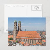 Frauenkirche München uit Peterskirche Briefkaart (Voorkant / Achterkant)